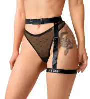 Наручники, бондаж черные