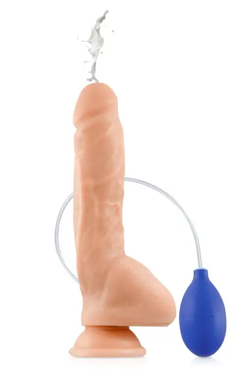Кончающий фаллоимитатор Real Body — Cum Roby: длина 23 см, диам. 4,2 см, ТРЕ, присоска photo 1