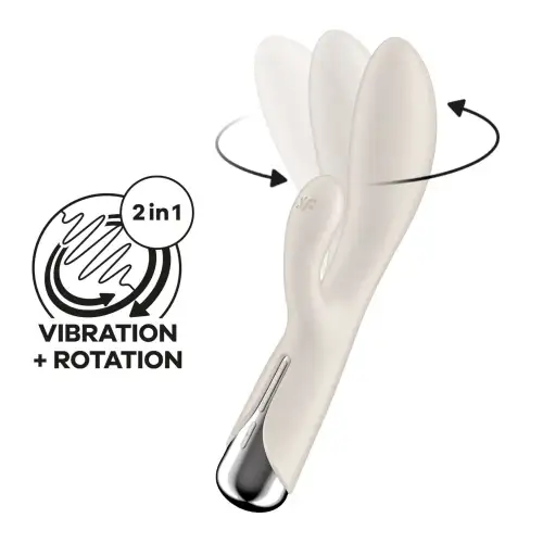 Вибратор-кролик Satisfyer Spinning Rabbit 1 Beige photo 1