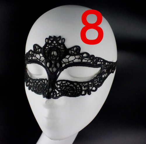 Черные кружевные маски на глаза photo 1