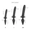 Анальная пробка с дилдо 2в1 Strap-On-Me SWITCH PLUG-IN REALISTIC DILDO Black XXL, диаметр 5,2/3,9 см photo 4