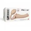 Безремневой страпон с вибрацией Strap-On-Me Vibrating Flesh M, диаметр 3,3см, пульт ДУ, регулируемый photo 6