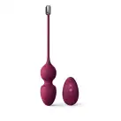 Вагинальные шарики Dorcel LOVE BALLS PLUM, вибрации и движения внутреннего шарика, пульт ДУ photo 1