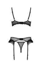 Комплект Passion KERRIA SET WITH OPEN BRA black S/M - ECO Passion photo 4