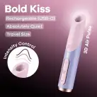 Вакуумный стимулятор Satisfyer Bold Kiss Violet, магнитная технология 3D Air Pulse, 30 режимов работ photo 6