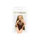Боди Penthouse Blooming Era S/L Black, имитация гипюрового страплесса, открытые плечи photo 3