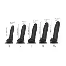 Реалистичный фаллоимитатор Strap-On-Me Sliding Skin Realistic Dildo Black - S, эффект подвижной кожи photo 3