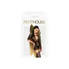 Бодистокинг Penthouse High stakes XL Black, мини-платье, цветочный декор, глубокое декольте, чулки photo 3