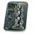 Рифленая анальная пробка WILDFIRE DIRTY 5.5 BLACK photo 3