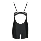 Бэби-долл из эко-кожи и кружева Loona Chemise black L/XL - Passion photo 6