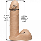 Фаллоимитатор Doc Johnson Vac-U-Lock - 6 Inch Ultraskyn Cock White photo 2