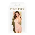 Приталенная сорочка-сетка со стрингами Penthouse - All Yours White L/XL photo 3