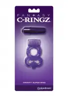 Эрекционное кольцо с вибрацией Infinity Super Ring Black photo 3