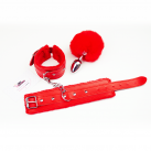 Мягкие наручнике на цепочке, эко-кожа photo 15