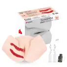 Мастурбатор-полуторс Kokos Samanda 2WayPlus с вибрацией и массажем, два входа: вагина и попка photo 7