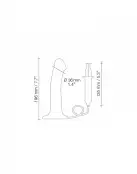 Кончающий фаллоимитатор Strap-On-Me Dildo Cum Black photo 4