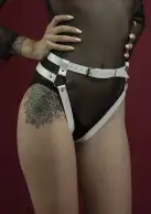 Гартеры Feral Fillings - Belt Briefs белые photo 2