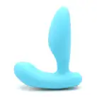 Вибропробка и массажер простаты 2-в-1 KissToy Gordon Blue с пультом ДУ, гибкая ножка photo 1